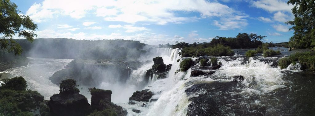 Az Iguazú-vízesés felső szintje