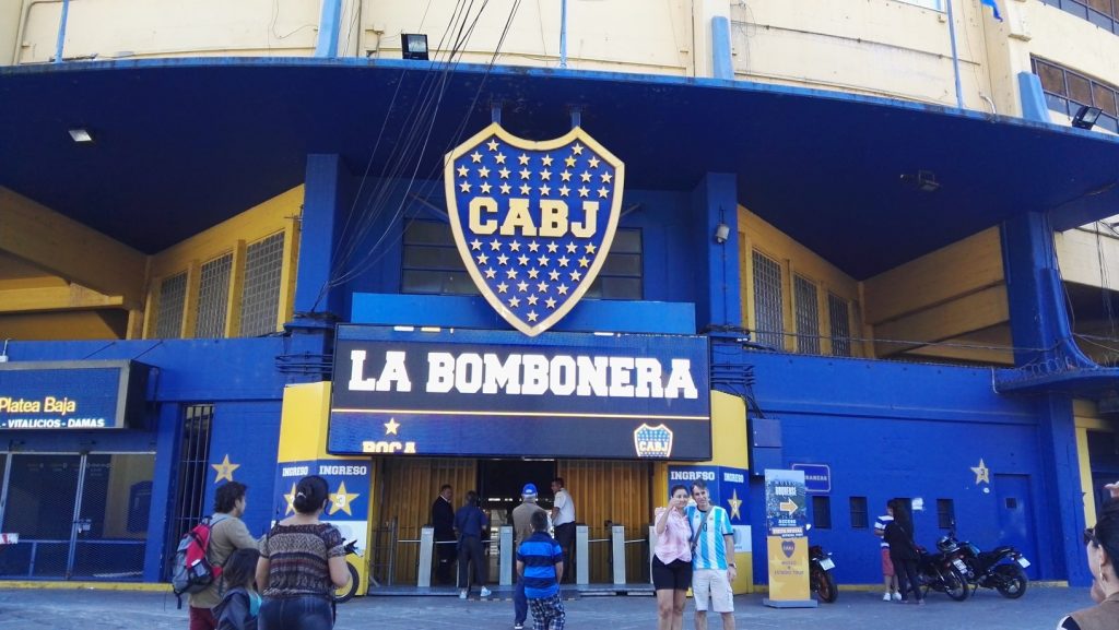 A Boca Juniors stadion bejárata