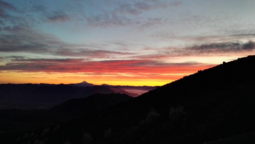 Napfelkelte a Villarica-vulkánon
