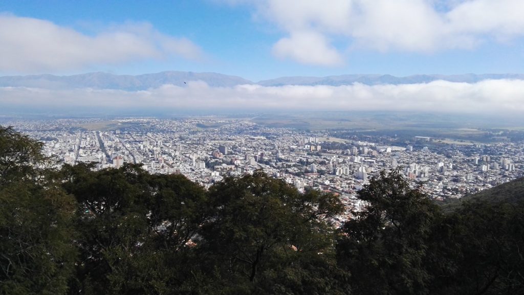Salta látképe a San Bernardo-hegy csúcsáról