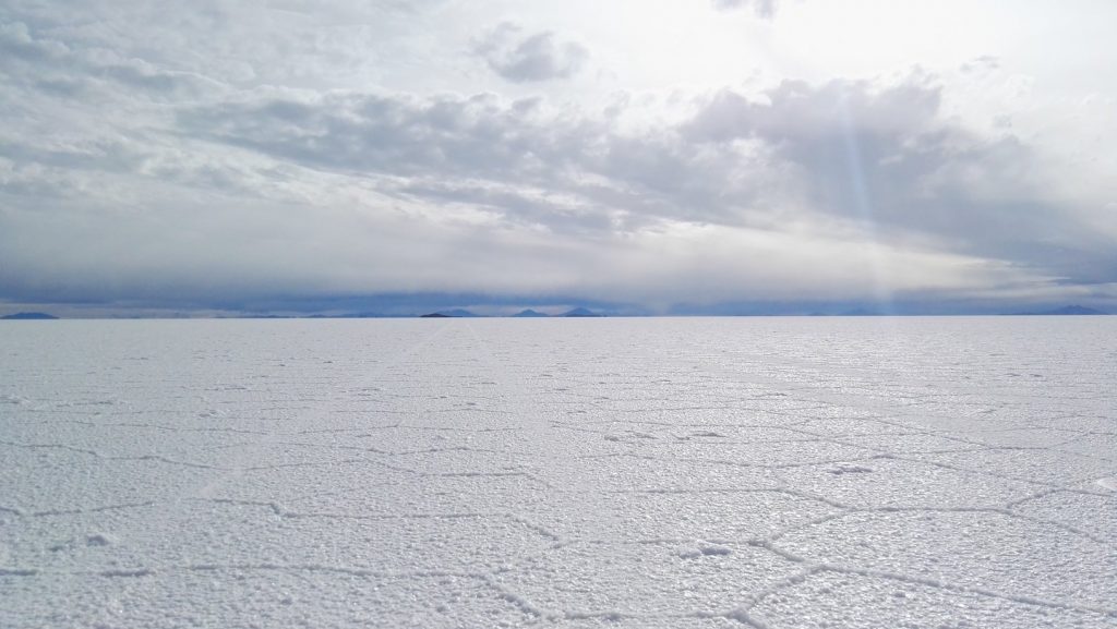 A Salar de Uyuni végeláthatatlan sómező