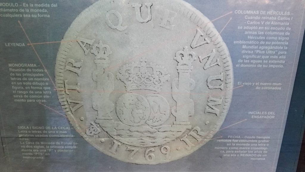 Potosíban vert ezüstpénz 1769-ből