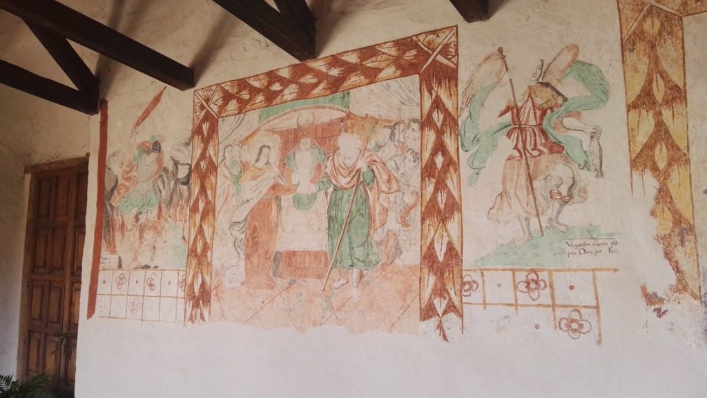 Festmények a Santa Clara templom és kolostor falán