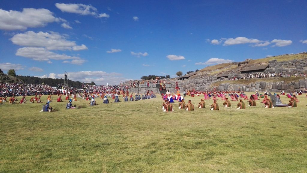 Inti Raymi előadás a Sacsayhuaman erődben