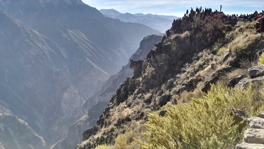A Cruz del Condor kilátópont a Colca-kanyon peremén